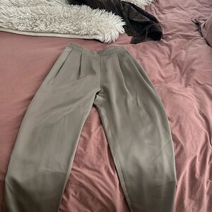 Nap satin toupe trousers